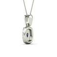 thumbnail image 3 of aaXia 10K White Gold 1/5ct. TDW Diamond Frame and Tanzanite Pendant Necklace (H-I, I1-I2), 3 of 5