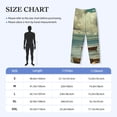 thumbnail image 4 of Sigee Serene Coastal Blue Sky print Men's Pajama Pants Lounge Sleep Bottoms with Elastic Waistband and Pockets-Small, 4 of 6