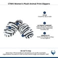thumbnail image 5 of CTM  Plush Animal Print Slippers (Women), 5 of 5
