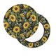 thumbnail image 2 of Disketp Sunflowers Funda Redonda para Taburete, Funda de Cojín para Silla de Bar Suave y Elástica-13 inch, 2 of 7