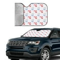 thumbnail image 4 of Bingfone Red Squirrel And Blue Rabbit Car Windshield Sun Shade Protector Keep Your Vehicle Cool Sun Shield Visor Cover Foldable for Car Truck SUV-Small, 4 of 8
