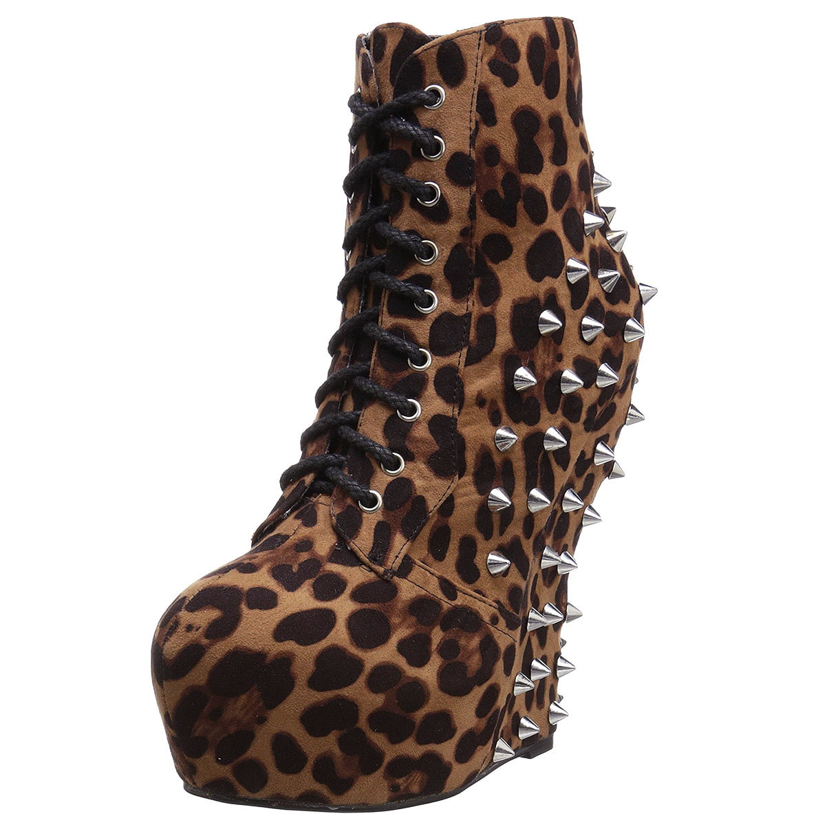 leopard print boots size 8