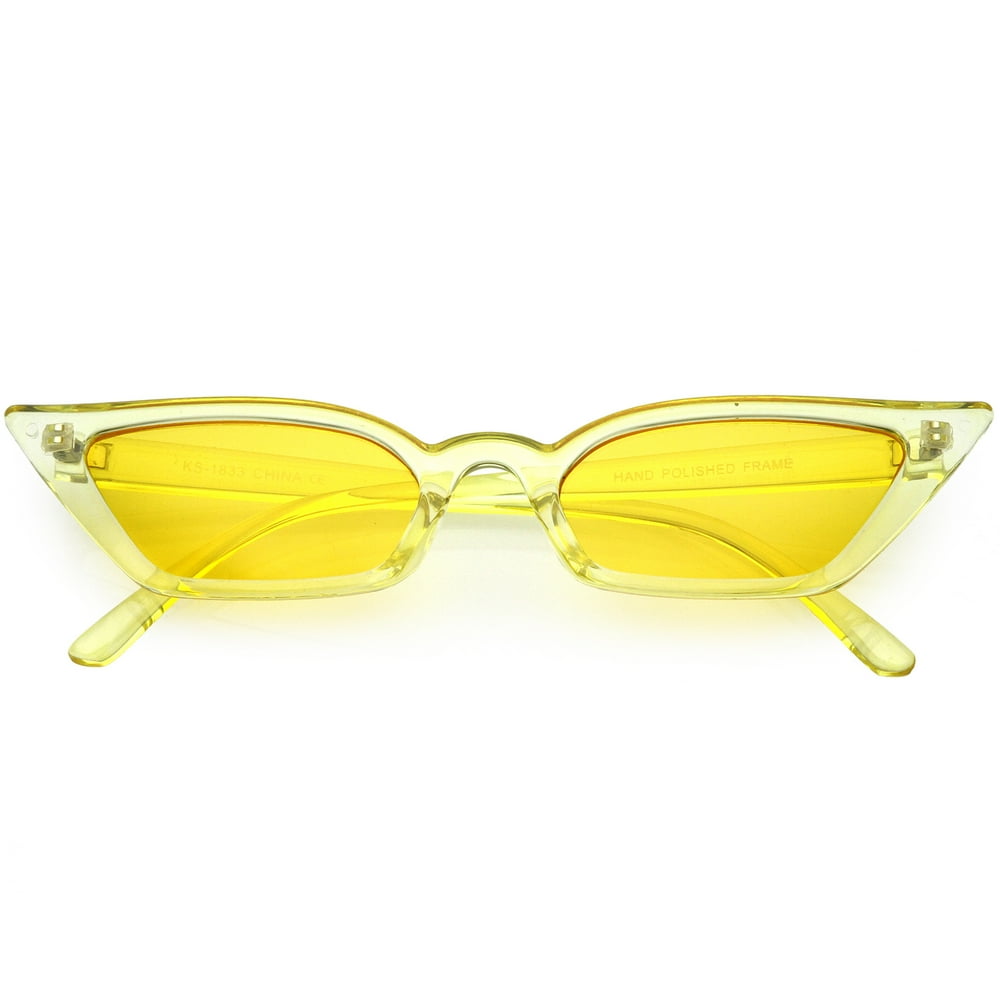 sunglass.la Women's Translucent Thin Extreme Cat Eye Sunglasses