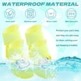 thumbnail image 6 of GASTROPOD 4Pcs Dog Booties,Silicone Waterproof Rainy Dog Booties and Paw Protectors,Anti Slip Sole Dog Boots,Yellow, 6 of 7