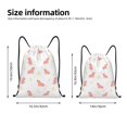 thumbnail image 4 of Drawstring Backpack - Capybaras Banana Splash Proof Small Drawstring Gym Bag for Women Men, Cinch Sports String Bag Backpack for Travel Swimming Beach, 4 of 8