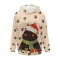 thumbnail image 5 of FOR U DESIGNS Christmas Cat Hooded Oversized Hoodies Pullover Sweatshirts for Women Size XL Lightweight Sweatshirt with Hood for Women Xmas Hoodie Tunic Pullover Women, 5 of 7