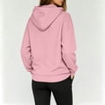thumbnail image 4 of Womens Oversized Zip Up Hoodie Long Sleeve Casual Sweatshirt Relaxed Fit Hooded Jacket with Kangaroo Pocket, 4 of 6