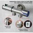 thumbnail image 3 of 2 Function Handheld Bidet Sprayer for Toilet, High Pressure Handheld Cloth Diaper Sprayer, Stainless Steel Bathroom Sprayer Kit with Hose, 3 of 7