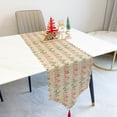 thumbnail image 5 of 2 suministros de decoración navideña, banderas de mesa impresas de lino, adornos de decoración de mesa, manteles individuales, 5 of 5