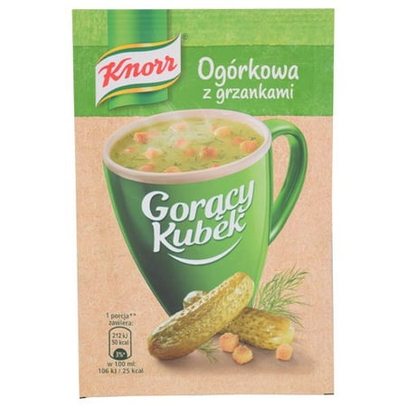 Knorr Goracy Kubek Ogorkowa z Grankami Sour Pickle Soup Mix 13g Bag