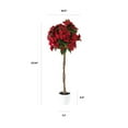 thumbnail image 4 of Poinsettia Tree, 47"H, 4 of 6
