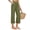 Army Green women cotton linen capri pants a1, variant on Women Cotton Linen Wide Leg High Waisted Capri Pants with Pockets Casual Solid Vacation Trousers Loose Flowy Beach Work Lounge Clothes, Pink S