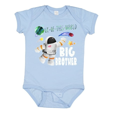 

Inktastic Out of This World Big Brother Astronaut in Space Gift Baby Boy Bodysuit