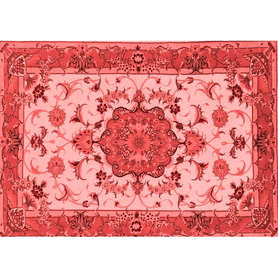 Ahgly Company Indoor Rectangle Persian Red Traditional Area Rugs, 6' x 9'