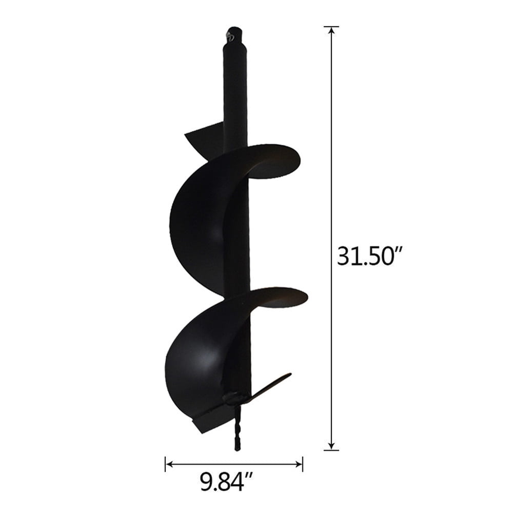 10" Earth Auger Drill Bit for Gas Powered Post Fence Hole Digger