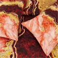 thumbnail image 6 of ZXJMHJ 6Pcs Full Size Comforter Set Burnt Orange, Wrinkle-Resistant Marble Bedding Set, All-Season Bed Set with Sheets for Adults, 6 of 9
