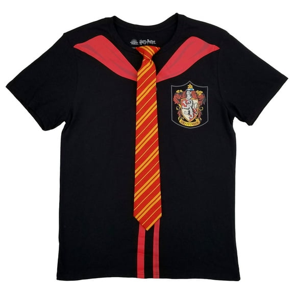 Harry Potter Mens Black Gryffindor Graphic Tee Short Sleeve T-Shirt Medium