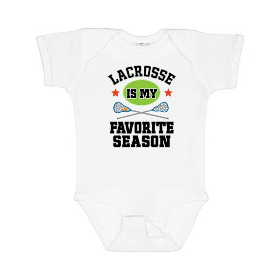 Inktastic Lacrosse is My Favorite Season Boys or Girls Baby Bodysuit