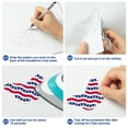 thumbnail image 4 of Jierger Independence Day Heat Transfer Vinyl, Rainbow Stripe Pattern Soft Metal Vinyl Bundling Roll for T-Shirts Craft DIY, Stars Design Compatible with All Cutters, 4 of 6