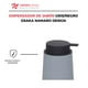 thumbnail image 2 of Namaro Design Dispensador De Jabón Gris/negro Osaka, 2 of 4