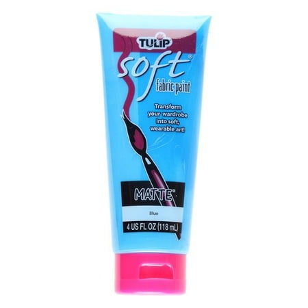 Tulip Blue Soft Fabric Paint Tube, 4 Fl. Oz.