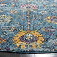thumbnail image 3 of SAFAVIEH Merlot Leslie Floral Area Rug, Blue/Multi, 6'7" x 6'7" Round, 3 of 8