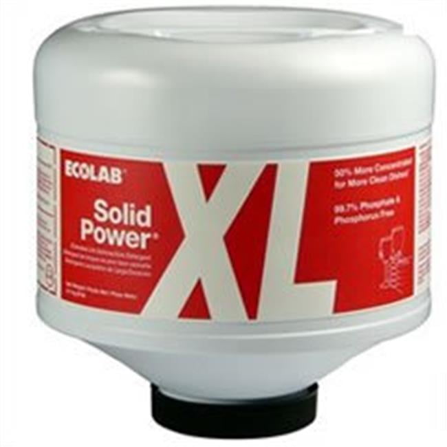 Ecolab 59256700 Solid Power XL with GlassGuard Dish Detergent Pack of