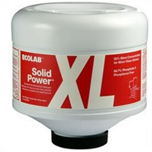 Ecolab 59256700 Solid Power XL with GlassGuard Dish Detergent Pack of