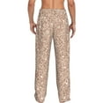 thumbnail image 3 of Fotbe Men'S Beige Sparkling Glitterclassic Pajama Pants With Elastic Waist And Drawstring Pockets，Pajama Pants Mens Lounge Pants Super Soft, 3 of 9