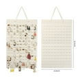 thumbnail image 2 of XIANXIAN Jewelry Hanging Bag 1Pack Earring Organizer Hanging Earring Holder Holds Up To 330 Pairs Soft Wall Mount Earring Display Holder Stud Earrings Organizer for Women Girls, 2 of 4