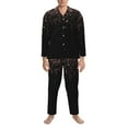 thumbnail image 4 of Kll Rose Gold Glitter1 Sleepwear Mens Flannel Pajamas,Long Cotton Pj Set, 4 of 9