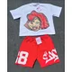 thumbnail image 3 of Conjunto de dos piezas Y2k, nueva camiseta y pantalones cortos con estampado de dibujos animados para hombres y mujeres, camiseta con estampado de algodón, pantalones cortos casuales estilo Harajuku y, 3 of 5
