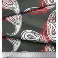 thumbnail image 2 of Soimoi Cotton Duck Fabric Artistic Paisley Print Sewing Fabric Yard 42 Inch Wide, 2 of 3