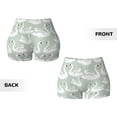 thumbnail image 3 of Sikiie White Birds Print Workout Shorts Women Scrunch Butt Gym Shorts Seamless High Waist Tummy Control Yoga Biker Athletic Shorts, 3 of 5