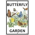 thumbnail image 1 of CROSSWALKS Butterfly Garden 10" X 15" Aluminum Sign (WS040), 1 of 4