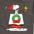thumbnail image 3 of Peanuts - Snoopy & Woodstock House Sleigh - Men's Short Sleeve Graphic T-Shirt, 3 of 6