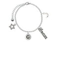 thumbnail image 2 of Delight Jewelry Silvertone Capital Letter - G - Pebble Disc - Silvertone Dream Big Charm Bracelet, 7.5+2" Extender, 2 of 4