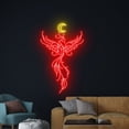 thumbnail image 4 of Handmadetneonsign Fiery Phoenix Moon Wall Art, Mythical Phoenix Wall Decor, Tribal Firebird Wall Decor, 4 of 5