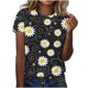 thumbnail image 1 of Tops de Ajuste Suelto para las Mujeres Impreso Manga Corta Suéter Camiseta Cuello Redondo Blusa Casual, Top de Moda para el Uso Diario Y las Salidas, 1 of 6