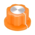 thumbnail image 1 of Uxcell 6.4mm Eje de agujero Potenciómetro Control de volumen perilla de efecto Pedal perilla Naranja, 1 of 3