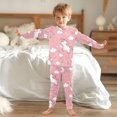 thumbnail image 6 of Dailycode Cotton Pajama Set Snug Fit Long Sleeve Top and Pants for 18M-8Y Cute Unicorn Cloud Star, 6 of 7