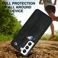 thumbnail image 4 of SaniMore Case for Samsung Galay S22 Plus 6.6" 2022, [Wrist Strap & Card Slot & Support Stand] PU Leather Skin [Wear-resistant Anti-drop Shockproof] Slim Lightweiht Shell For Galaxy S22 Plus, Black, 4 of 7