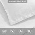 thumbnail image 5 of BNM Modern Cotton Matelasse Bedspread Set, Full, White, 5 of 7
