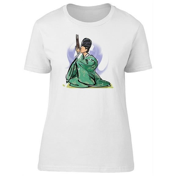 Gagaku Sho Watercolor Man T-Shirt Women -Image by Shutterstock, Female x-Large