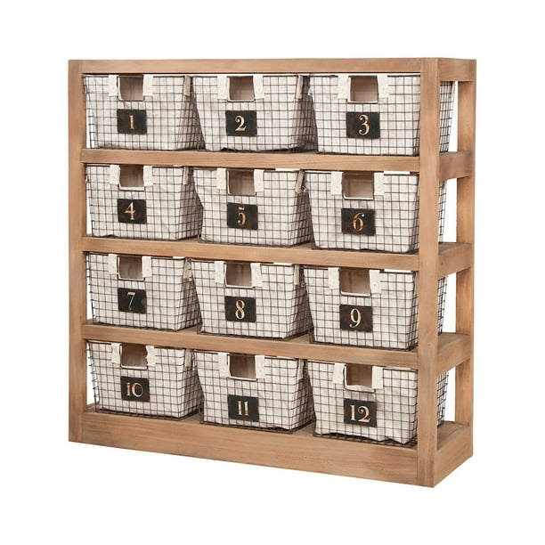 GuildMaster 625060 Locker Baskets 48" Wide 4 Shelf Wood Bookcase with