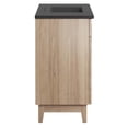 thumbnail image 4 of Modway Miles 36" Wood Bathroom Vanity with Tapered Legs in Black/Oak, 4 of 11