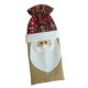 thumbnail image 1 of 1 Pieza Botella Bolsa Plaid Santa Claus para para de Caramelos Adornado rojo Macarena Cubierta de la botella de vino de navidad, 1 of 5