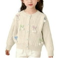 thumbnail image 1 of Cardigan Sweater for Girls Large Lapel Sweater Sweater Jacket for Children, 1 of 8