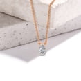 thumbnail image 3 of Diamond Pendant Necklace For Women | 1 Carat IGI Certified Pear Shape Lab Grown Diamond | Flaire Halo Lab Diamond Pendant Necklace 18K Rose Gold | FG-VS1-VS2 Quality Friendly Diamonds, 3 of 6
