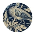 thumbnail image 4 of WYYP Bird Flowers Wallpaper Round Tablecloth 100% Polyester Fiber Great for Home Kitchen/Parties/Holiday Dinner White, 4 of 8